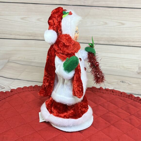 Annalee 2014 Merry Mint Mrs Santa Claus 9” Doll Christmas Wreath w/Tags - 400114 - Picture 7 of 12